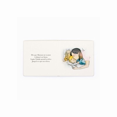 Jellycat Lapin Timide Veille Sur Tes Nuits Livre Books UK | 31502CGXQ